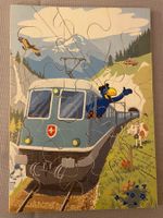 Globi Puzzle Holz alt Zug Eisenbahn Holzpuzzle Vergriffen