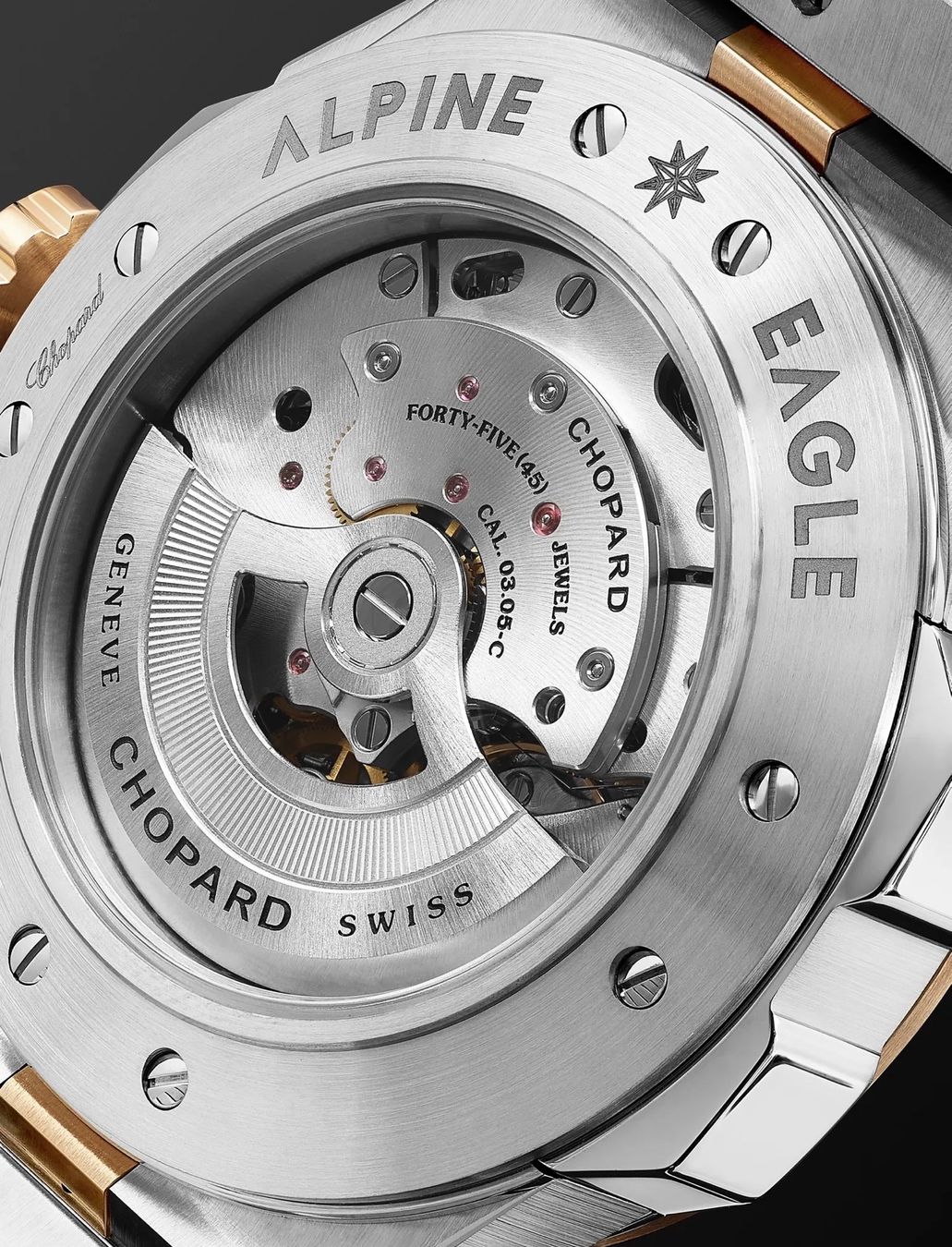 Chopard Orologi: Chopard Alpine Eagle 41mm — Acier & Or Rose – Usato da Cheyres venduto da Helvetic-Watches 4