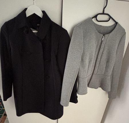 H&M Blazer grau & Jacke schwarz Grösse 36 