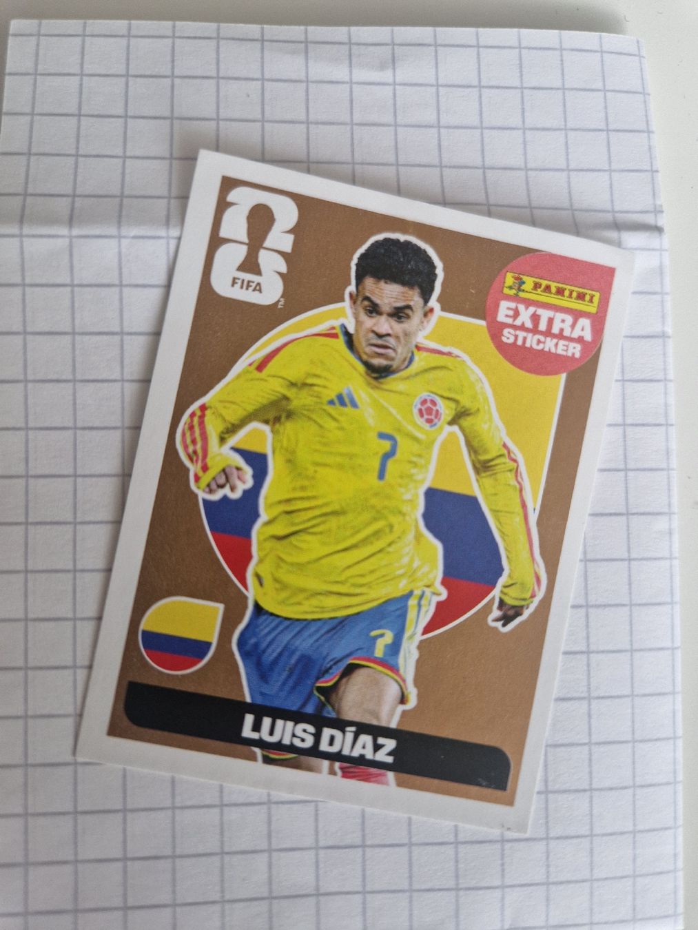 Panini Carte collezionabili: Luis Diaz - extra sticker bronze Panini – Nuovo e nell'imballaggio originale da Ecublens VD venduto da Appuipro