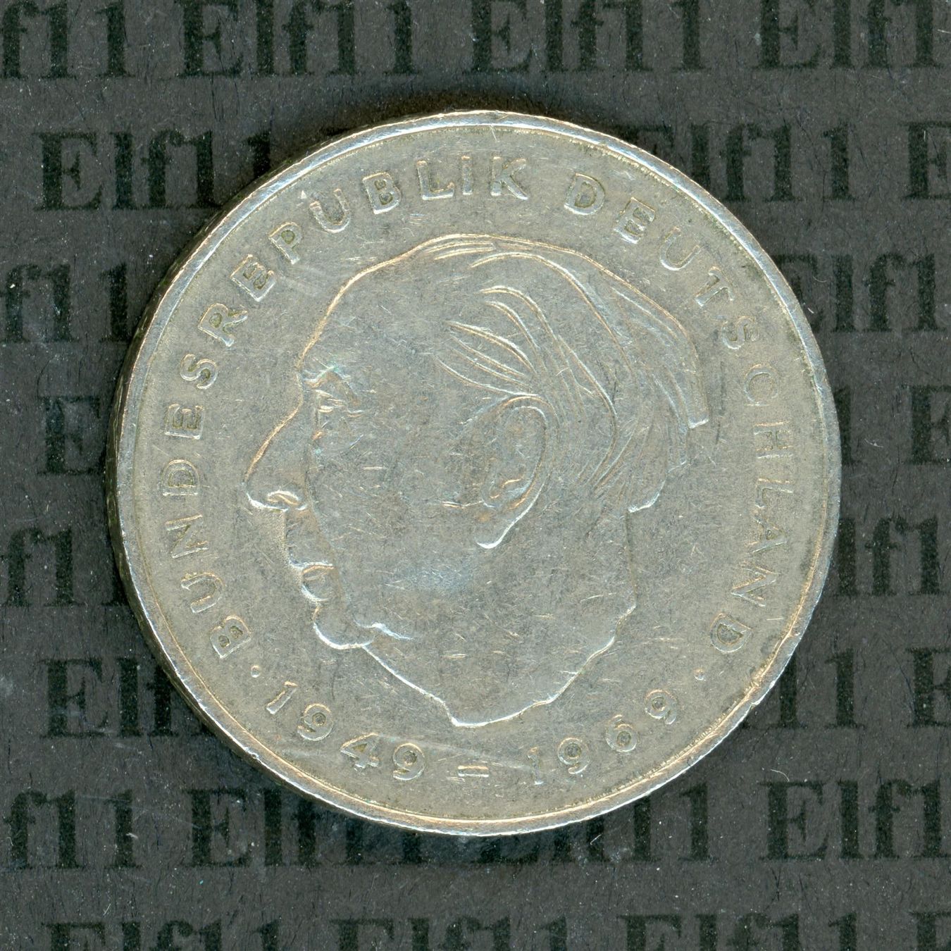 Tutti le monete: DEM___2.00 1975F Heuss -vz 2 Deutsche Mark – Usato da Widnau venduto da Elf11 1