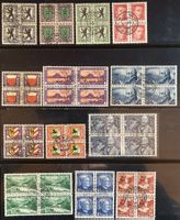 29x PJ 1925-1951 Viererblöcke gestempelt, SBK 622 Fr.