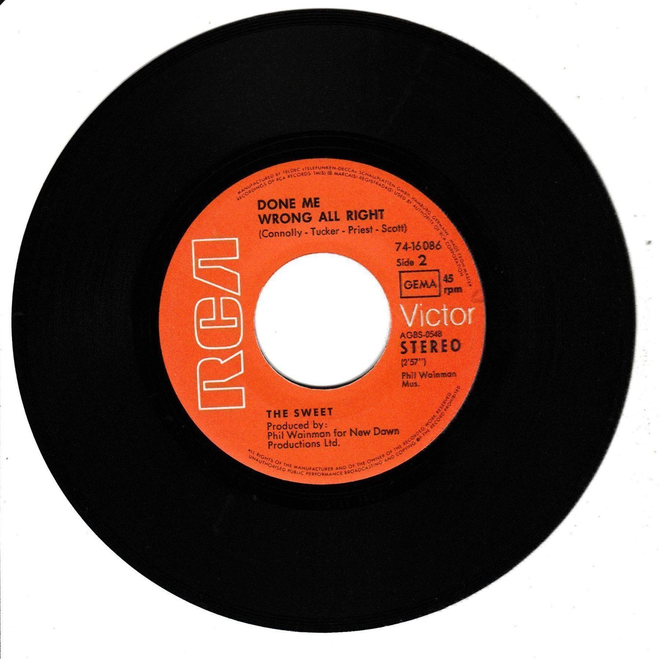 Dischi in vinile: The Sweet - Co-Co 7" Vinyl – Usato da Tübach venduto da JamesStone 3