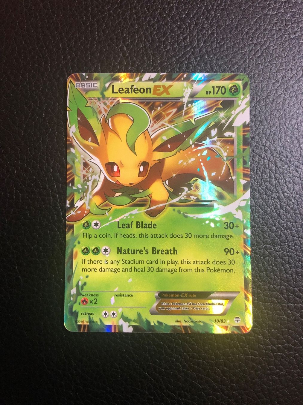 Pokémon Sammelbilder & Trading cards: Generations - Leafeon EX 10/83 Ab 1 – Gebraucht aus Paradiso von