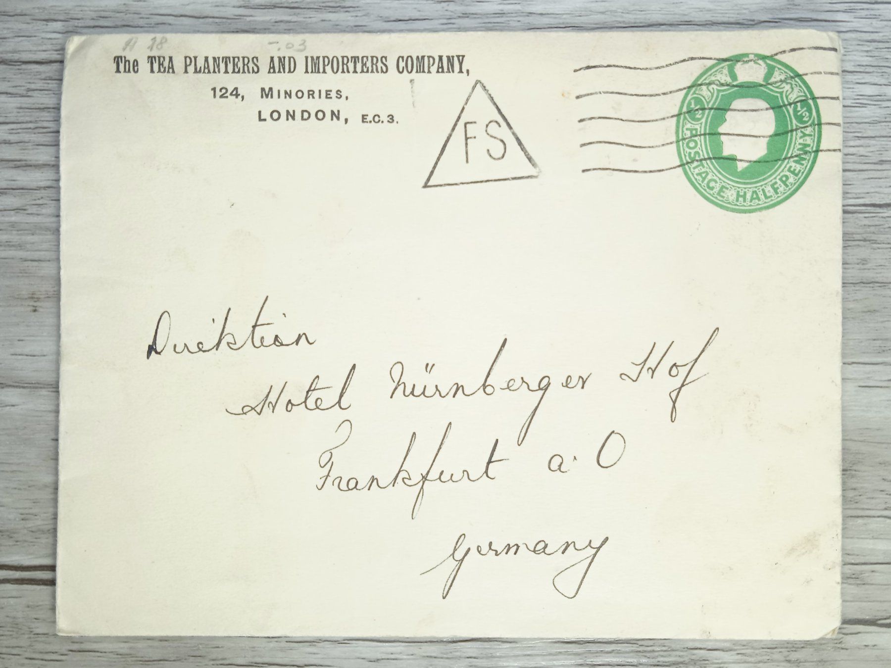 Tutti i francobolli: TR80 Enveloppe + Timbre England 19xx – Usato da Cousset venduto da Patrick_Collections