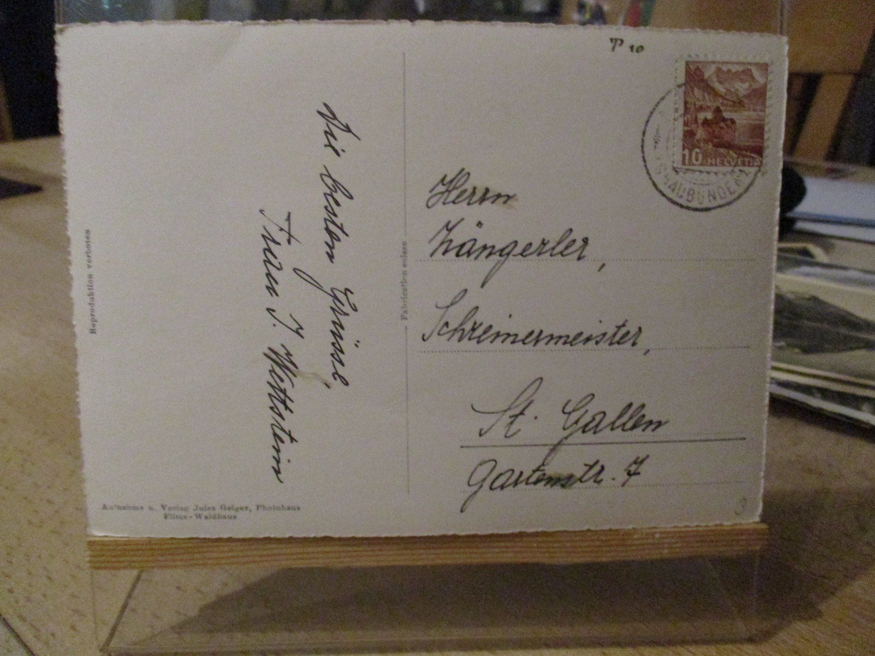 Ansichtskarten: Mathon Schams Postkarte 2 – Gebraucht aus Felsberg von sanwill 1