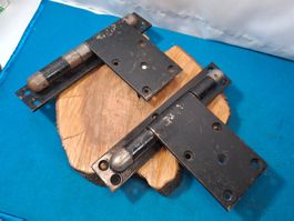 1 Pr. antike «NOS» Haustür Pfannen Bänder 23cm (4100X#TBS1)
