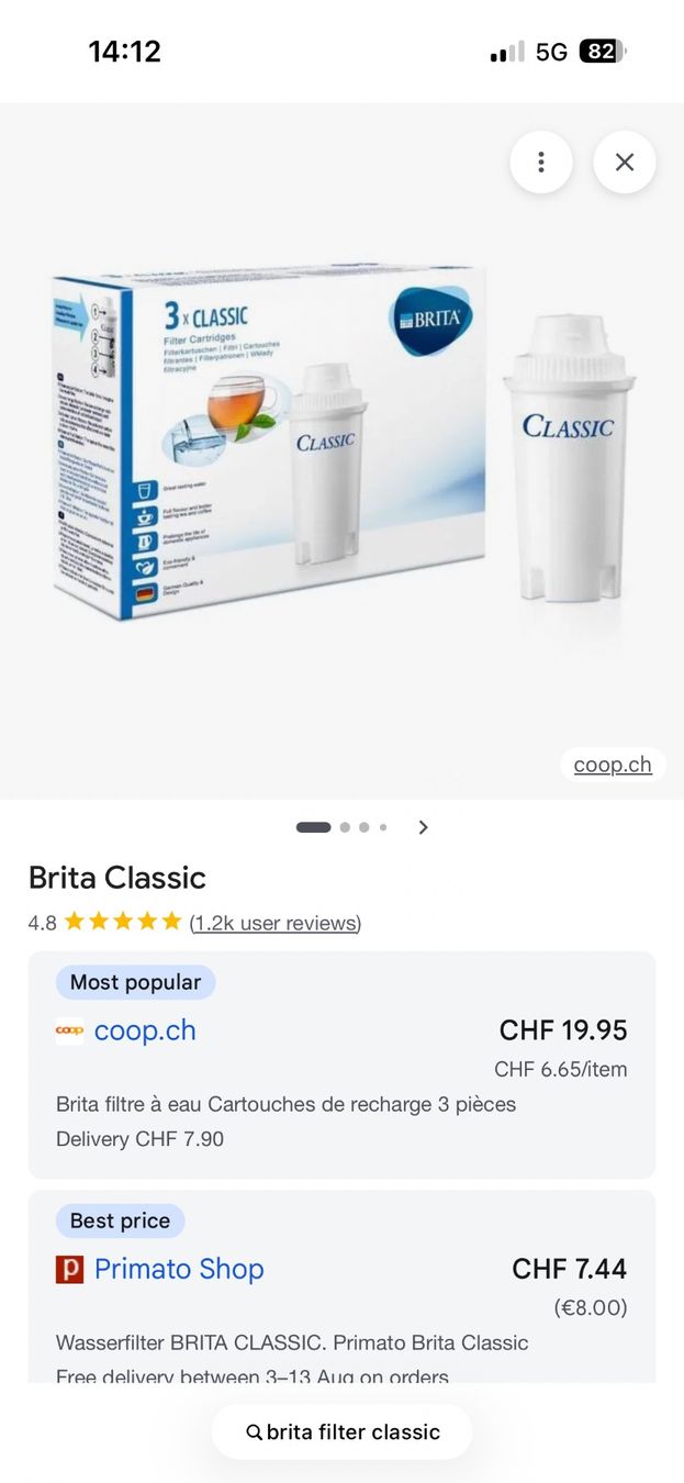 Sanitari: Brita Classic Filter Cartridges 5 pcs new – Nuovo e nell'imballaggio originale da Rüschlikon venduto da ArnaudEichenberger 3