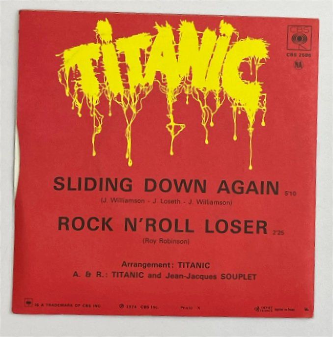 Dischi in vinile: Single: TITANIC - Sliding Down Again – Usato da Frenkendorf venduto da Yard-Sale-2000 1