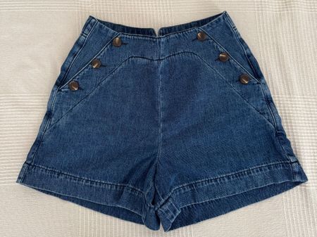 Shorts Sézane Mayron, en jean, taille 38