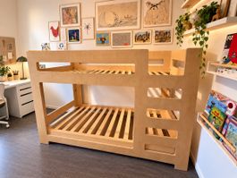 Blueroom Dreambox Hochbett – Swiss Made – Birkenholz Designb