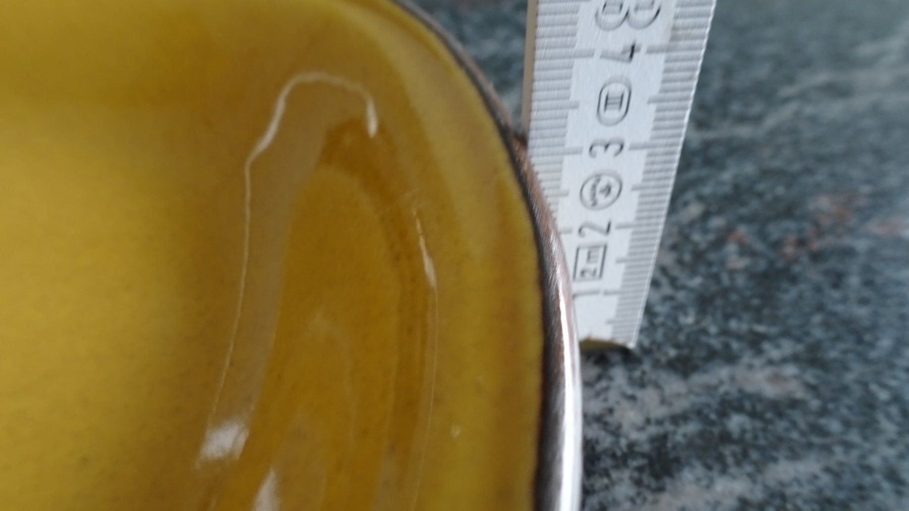 Rössler Servierplatten: Rössler Ovale Platte  Senffarbig meliert  VERSAND MÖGLICH – Gebraucht aus Zürich von Roulet 4