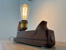 Lampada con pialla legno