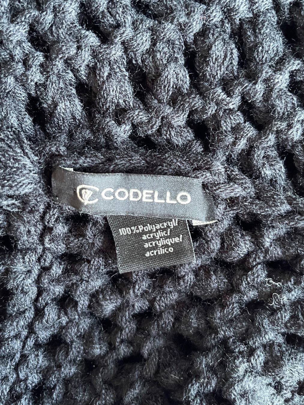 Codello Foulard & Sciarpe: CODELLO Winterschal schwarz ca. 50cm x 160cm – Usato da Meggen venduto da tulipe21 1