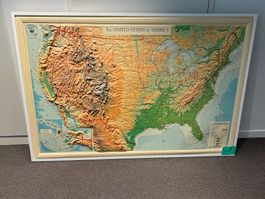 Physische Reliefkarte "The United States of America"