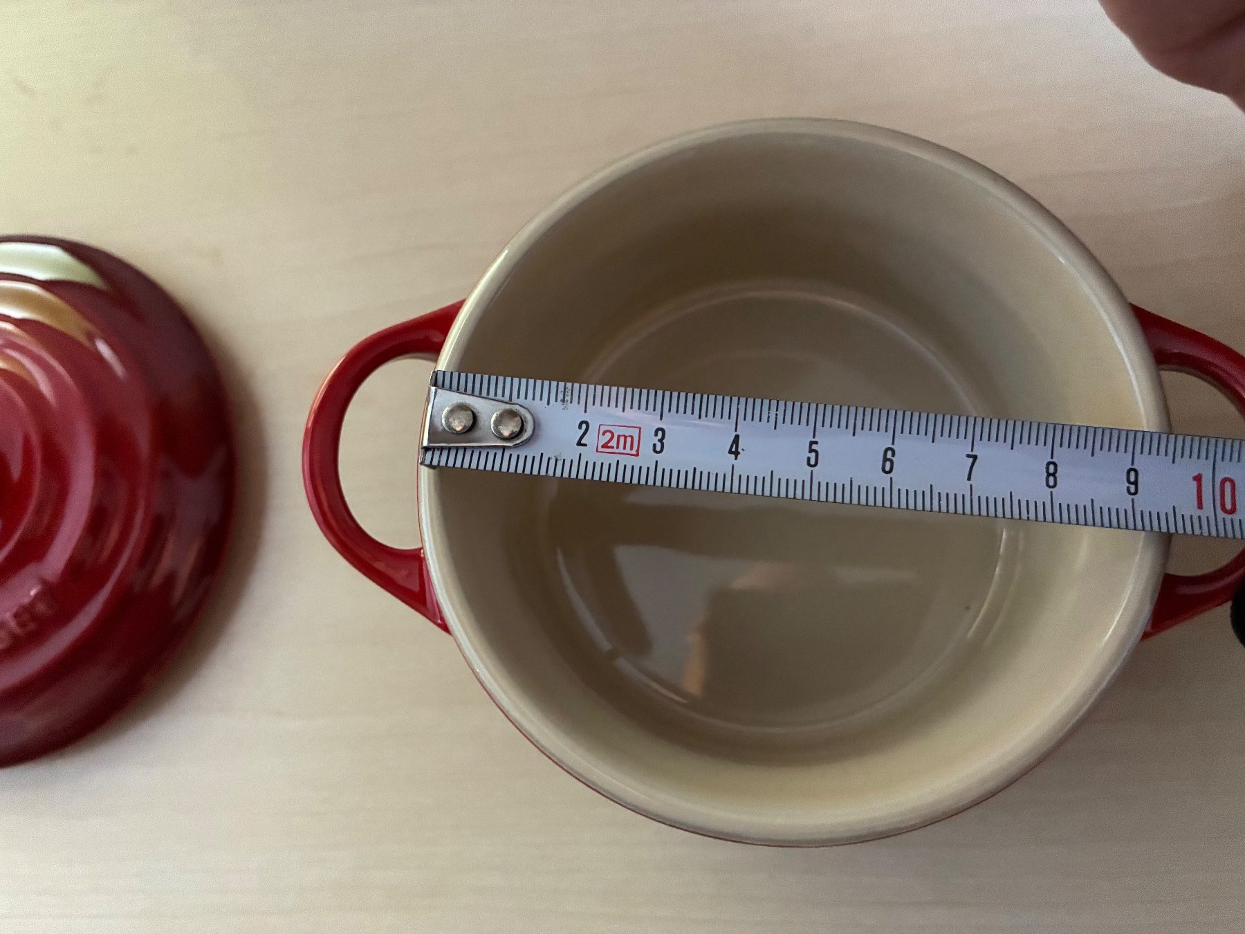 Le Creuset Pentole: Le Creuset Cocotte rot mit Deckel Durchmesser 10cm – Nuovo (secondo la descrizione) da Bubikon venduto da Mibaumi 2