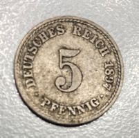 Deutsches Reich 5 Pfennig Münze 1897