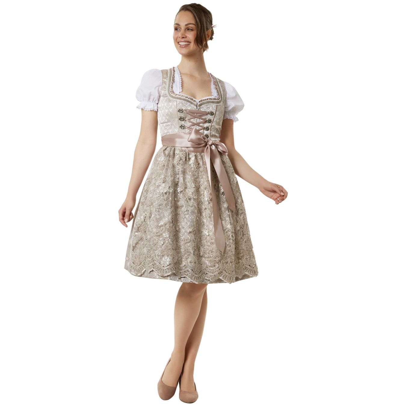 Kostüme: Frauenkostüm Midi-Dirndl Ella 38 – Neu (gemäss Beschreibung) aus Murten von Roland.Kemmer.AG