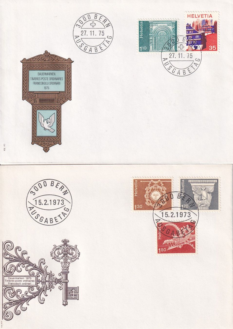 Tutti i francobolli: Lot 8 Briefe FDC 1972 - 1975 – Usato da Rossa venduto da becky05 2