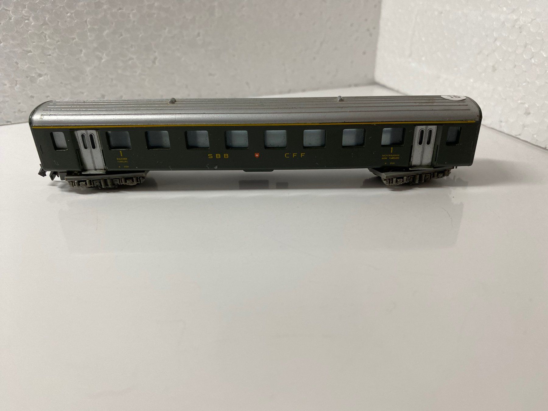 Lima Modellini di ferrovie: SBB Waggon Lima Spur N als defekt 16 – Difettoso da Kerzers venduto da tisyayasuBE 3