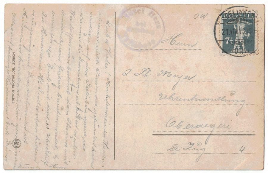 Cartoline postali: Titlisspitze, gelaufen 1918 – Usato da Frauenfeld venduto da POML 1