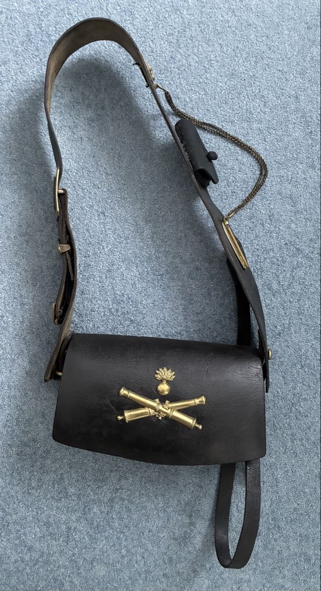 Schweizer Armee Uniformi: Artillerie Tasche Giberne 1852 – Usato da Gutenswil venduto da Antiques77