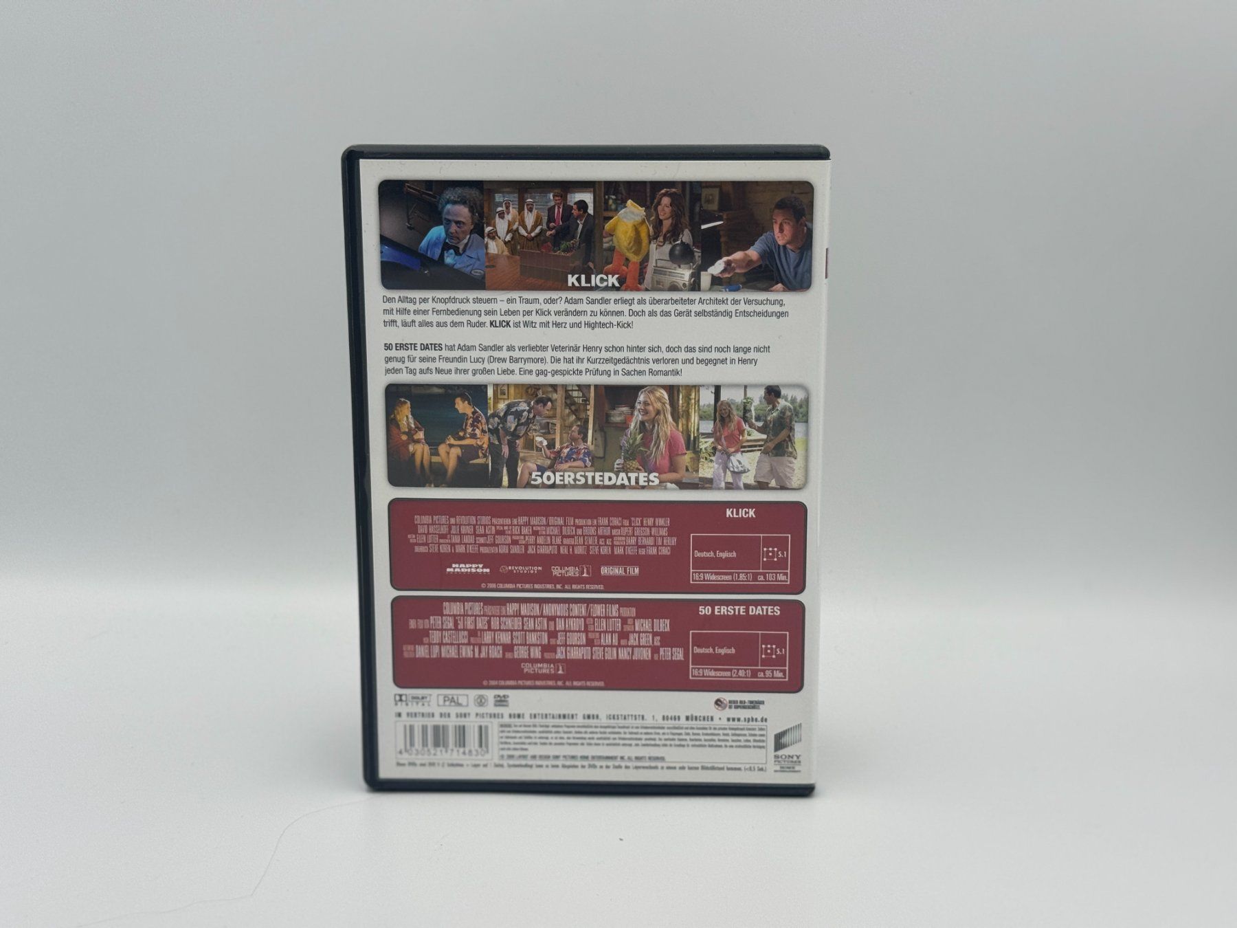 Tutti i DVDs: 2ER DVD: KLICK & 50 ERSTE DATES - Versand A-Post CHF 2.50! – Usato da Siblingen venduto da goodprice24 1