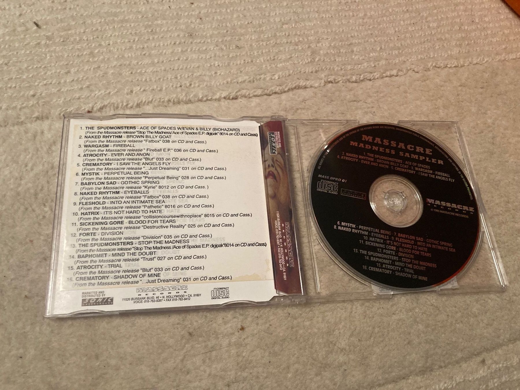 CDs: Massacre Madness Sampler CD Kult Death Metal 1995 – Gebraucht aus Wagenhausen von Novafreund283 1
