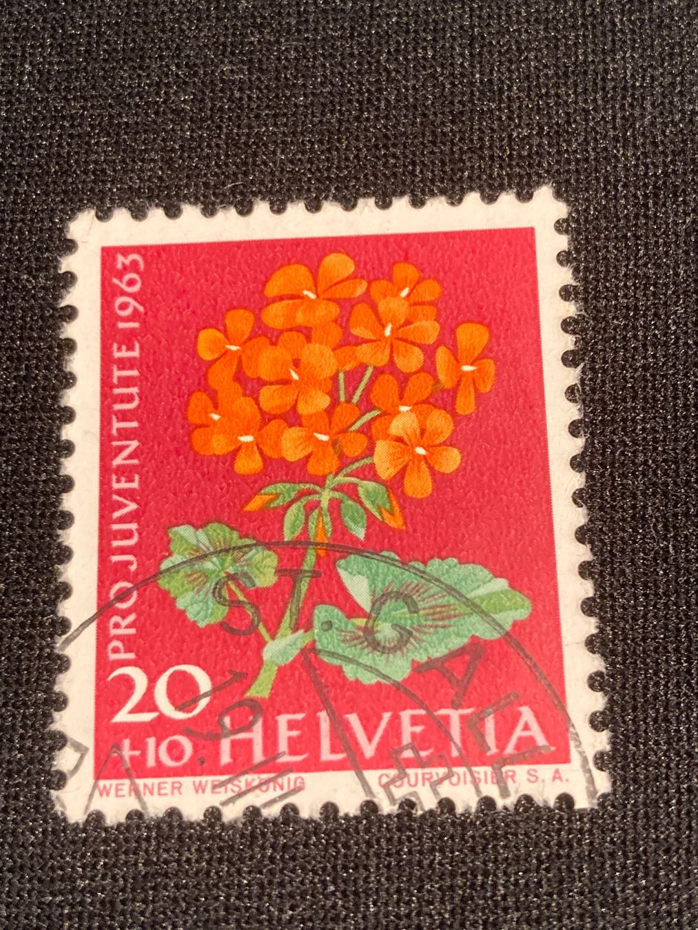Tutti i francobolli: Geranium ZNr. J202 - 1963 Stempel St. Gallen – Usato da Reinach BL venduto da RetroGamesSportsMore