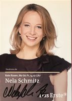 Nela Schmitz Autogramm signiert Foto 10x15cm