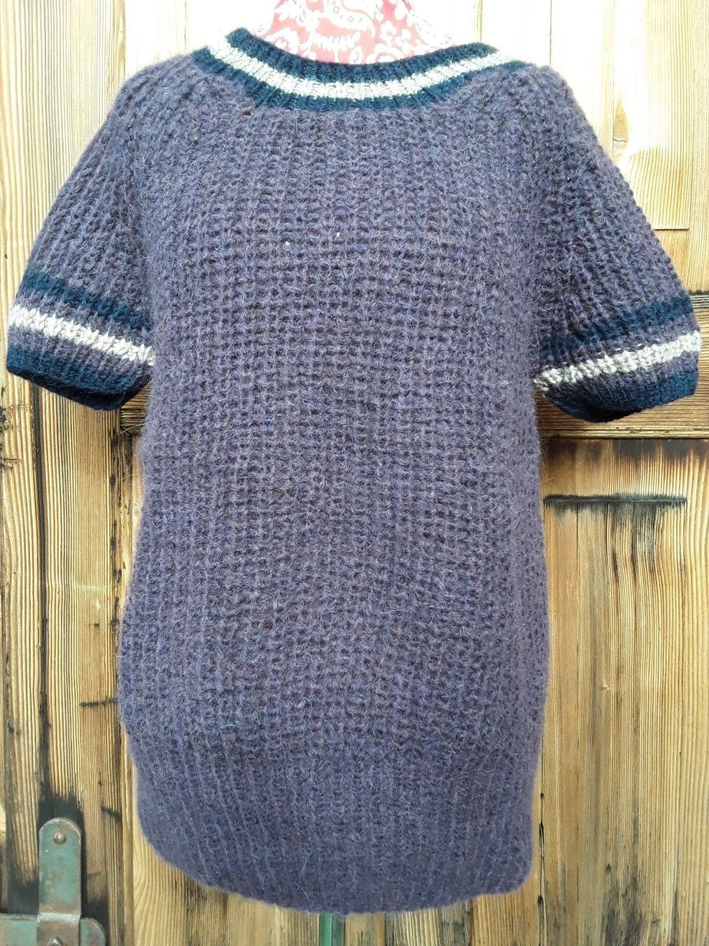 Pullover & Sweatshirts: Handmade - flauschiger Kurzarmpulli - Gr. M - Alpaka – Gebraucht aus Wattwil von tannenmeise73
