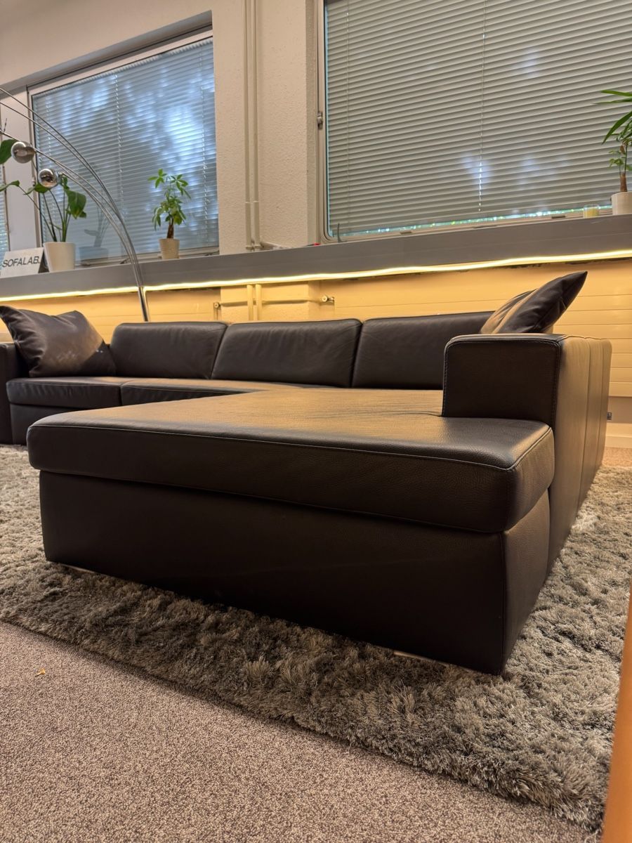 Divani: Ewald Schillig Pasmina-Ecksofa aus braunem leather – Usato da Fehraltorf venduto da Sofalab.swiss 5