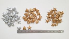 !! 72 Teile Weihnachtssterne / Tannenbäume / Herzen