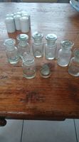 Anciens pots de pharmacie en verre 7 pièces