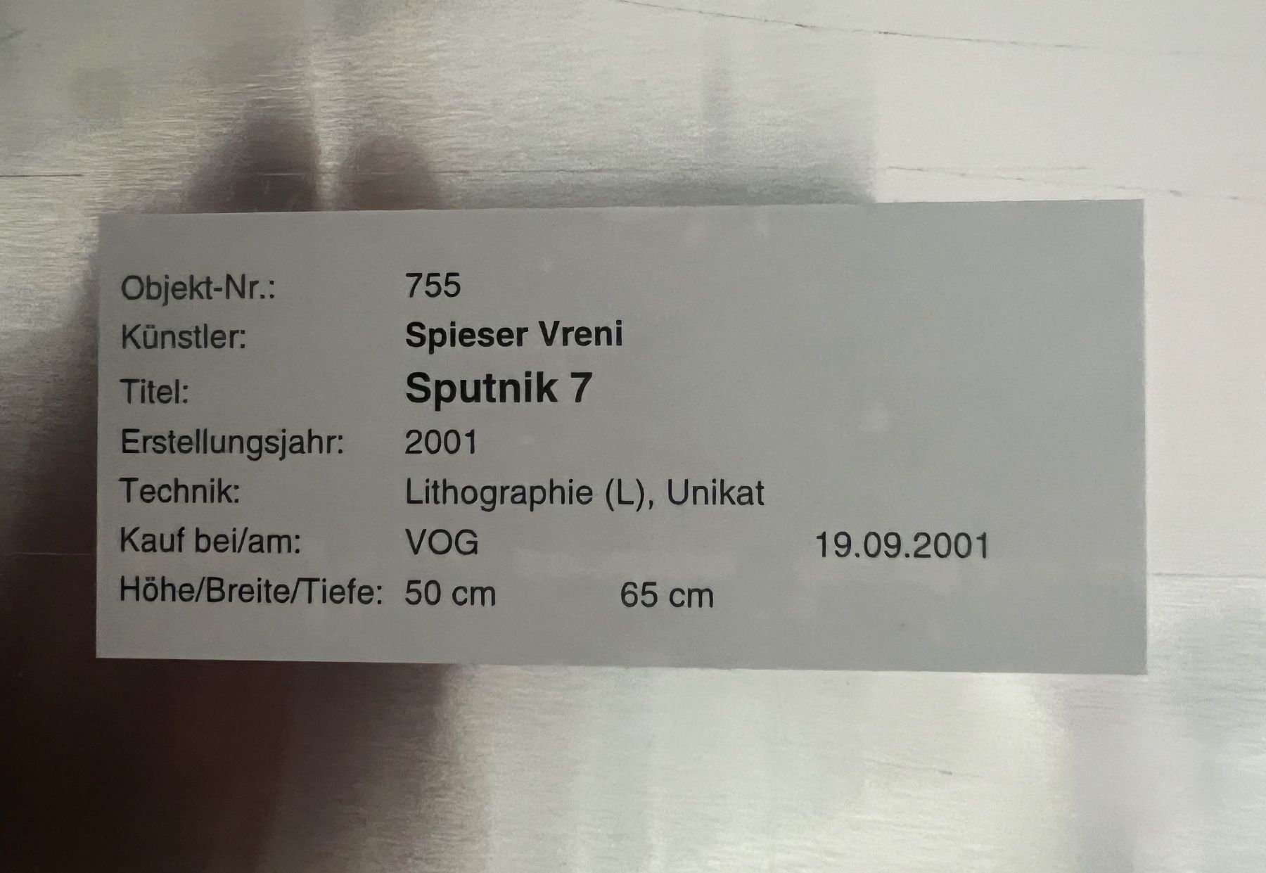 Dipinti: Vreni Spieser, Unikat – Usato da Rain venduto da daVinci3000 3