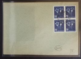 JB34) 1943, Pro Juventute, im 4-Block Kt. 50.-++