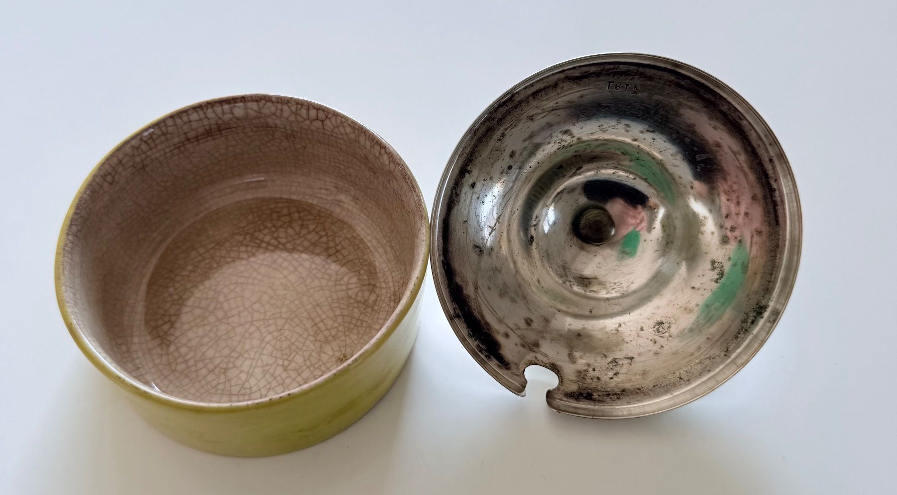Zuccheriere: Antike englische Dose – Usato da Luzern venduto da Mamutpe 2