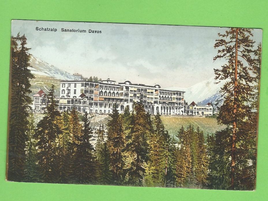 Ansichtskarten: Schatzalp Sanatorium Davos – Gebraucht aus Zürich von t24_de
