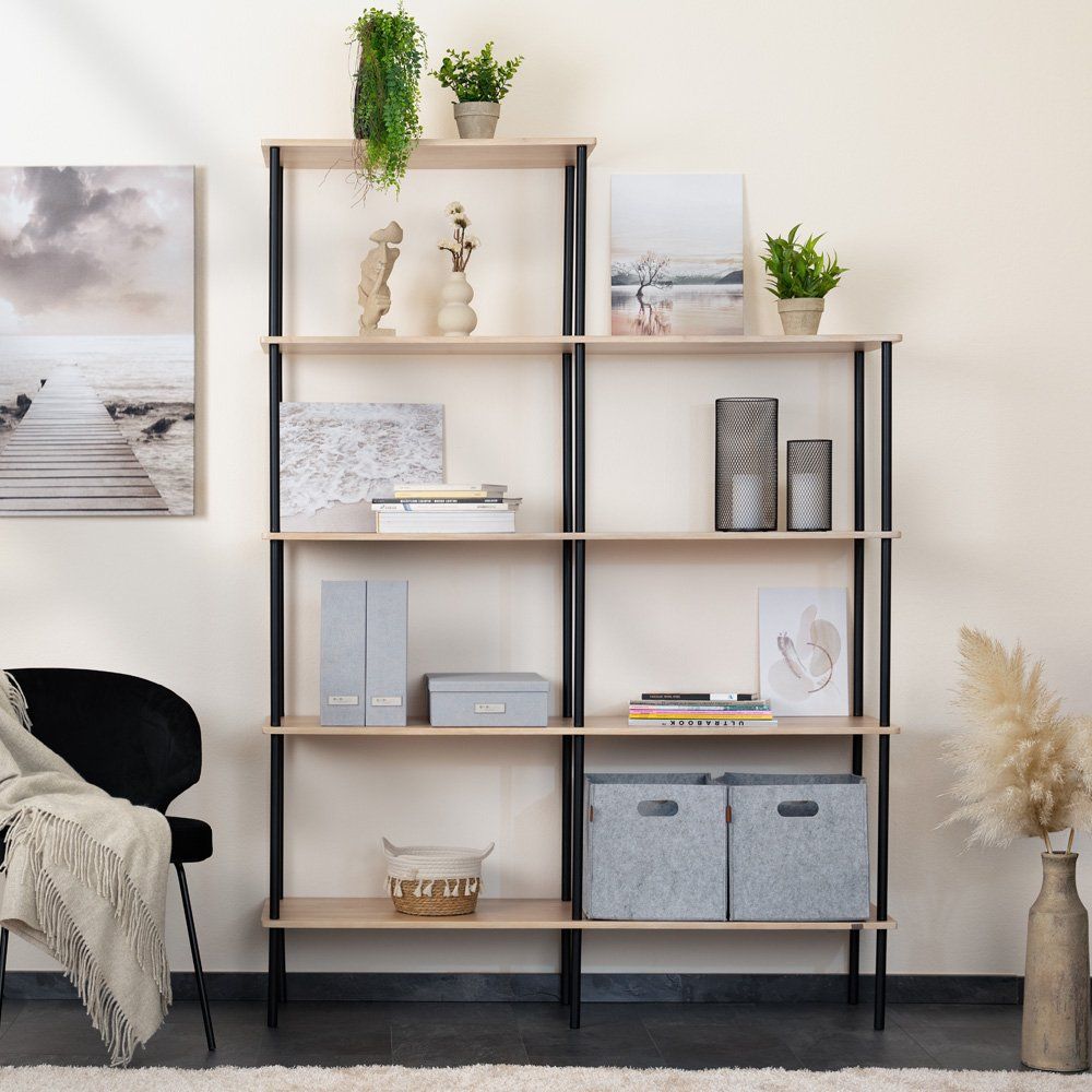 Scaffali: Regal DUNI - Light Oak - 140x35x196cm – Nuovo e nell'imballaggio originale da Wallenwil venduto da toesstal-vertrieb 2