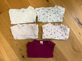 5 Langarmbodies, Grösse 86