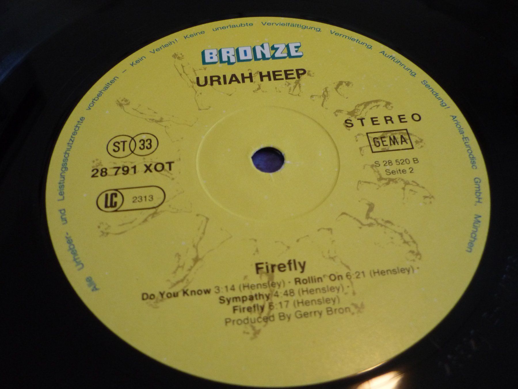 Dischi in vinile: 12" Vinyl Rock - Uriah Heep - firefly – Usato da Beringen venduto da zzRegal 4