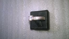 ring edelsthal,,silber farbe mit echt kristall