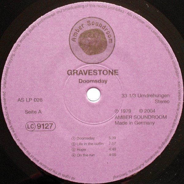 Dischi in vinile: Gravestone – Doomsday LP – Usato da Wenslingen venduto da riger11 2