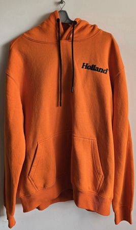 Oranger Hoodie mit Holland Aufdruck - Grösse L