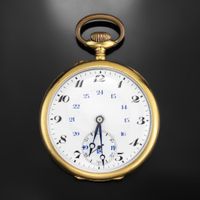 18-karätige Gold-Taschenuhr - Jeanneret-Kuepfer