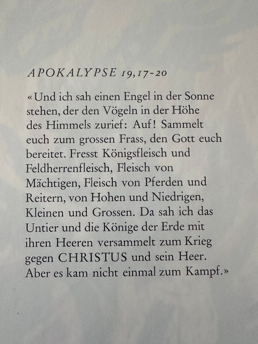 Xilografie: Apokalypse 19, 17–20 | Holzschnitt Anton Mutter – Nuovo (secondo la descrizione) da Sargans venduto da aebi081 1