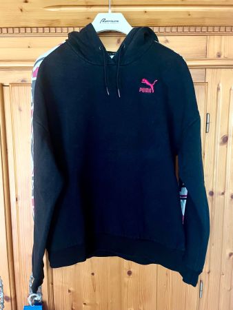 DAMEN PUMA Kapuzenpulli / Hoodie / Pullover Schwarz - Gr XS