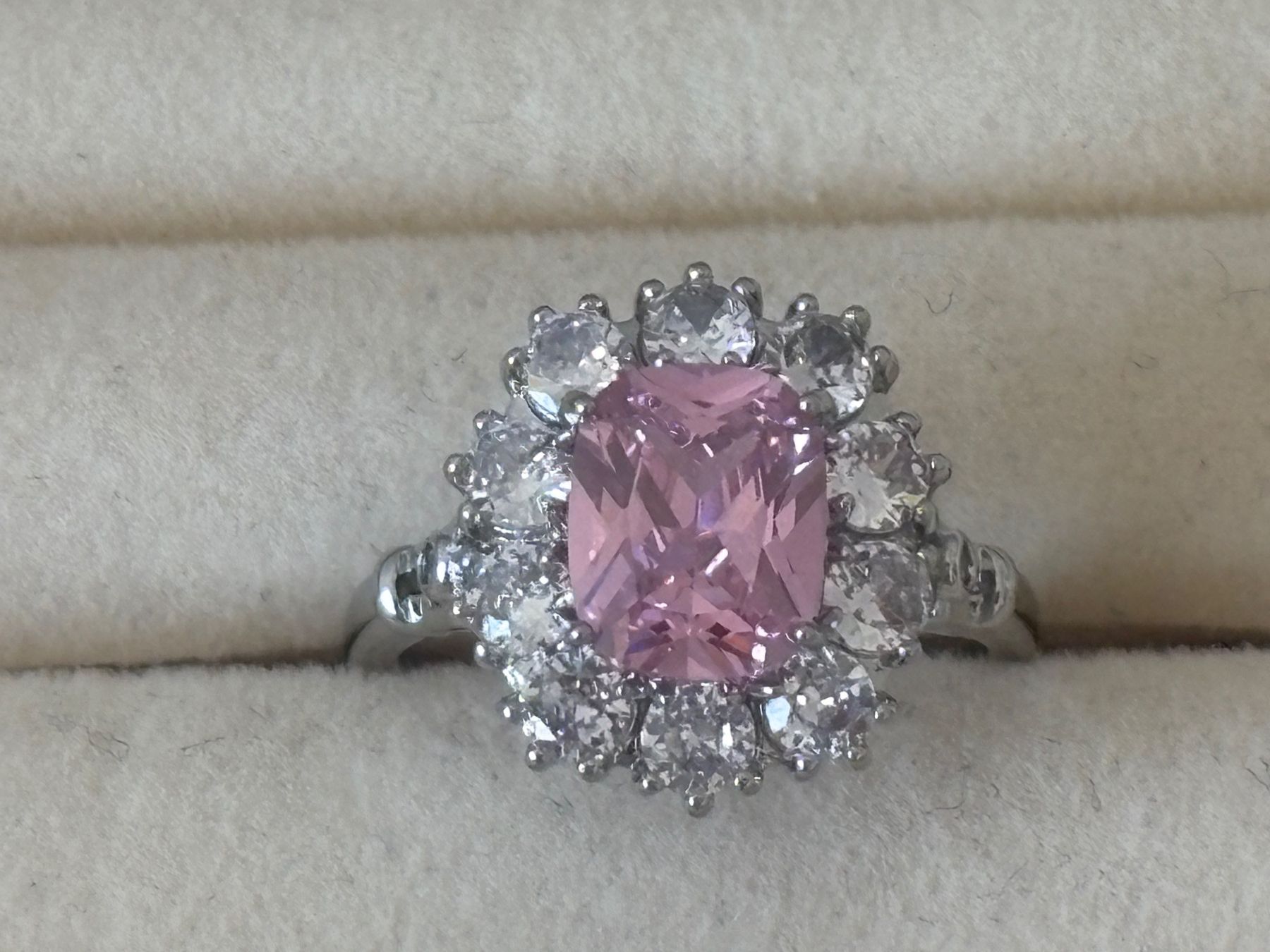 Anelli: Luxus Elegante Gr.19/9 Ring Farbe: Silber/Rosa – Nuovo (secondo la descrizione) da Biel-Bienne venduto da Roserosse13 1