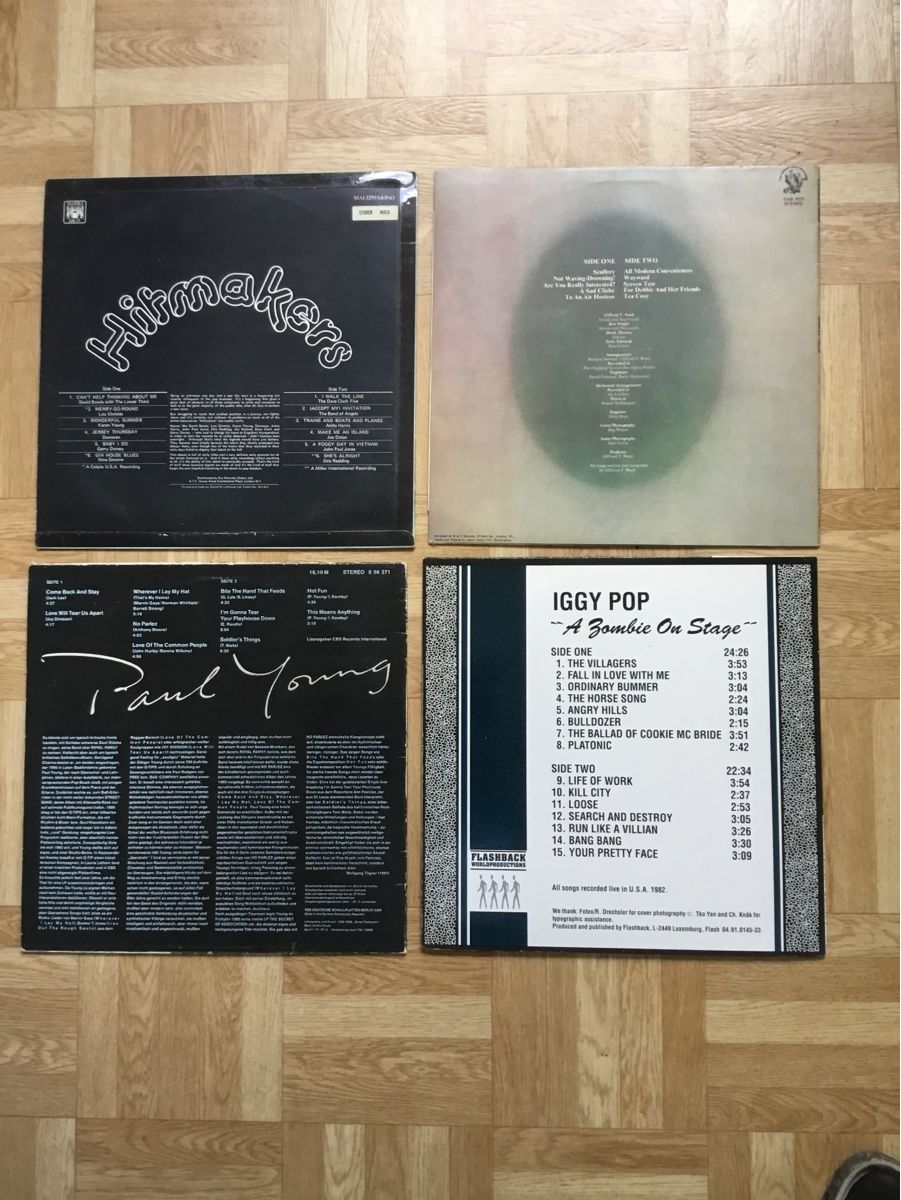 Dischi in vinile: Clifford Ward, Hitmakers, Paul Young, Iggy Pop – Usato da Kreuzlingen venduto da Schuggerman 1