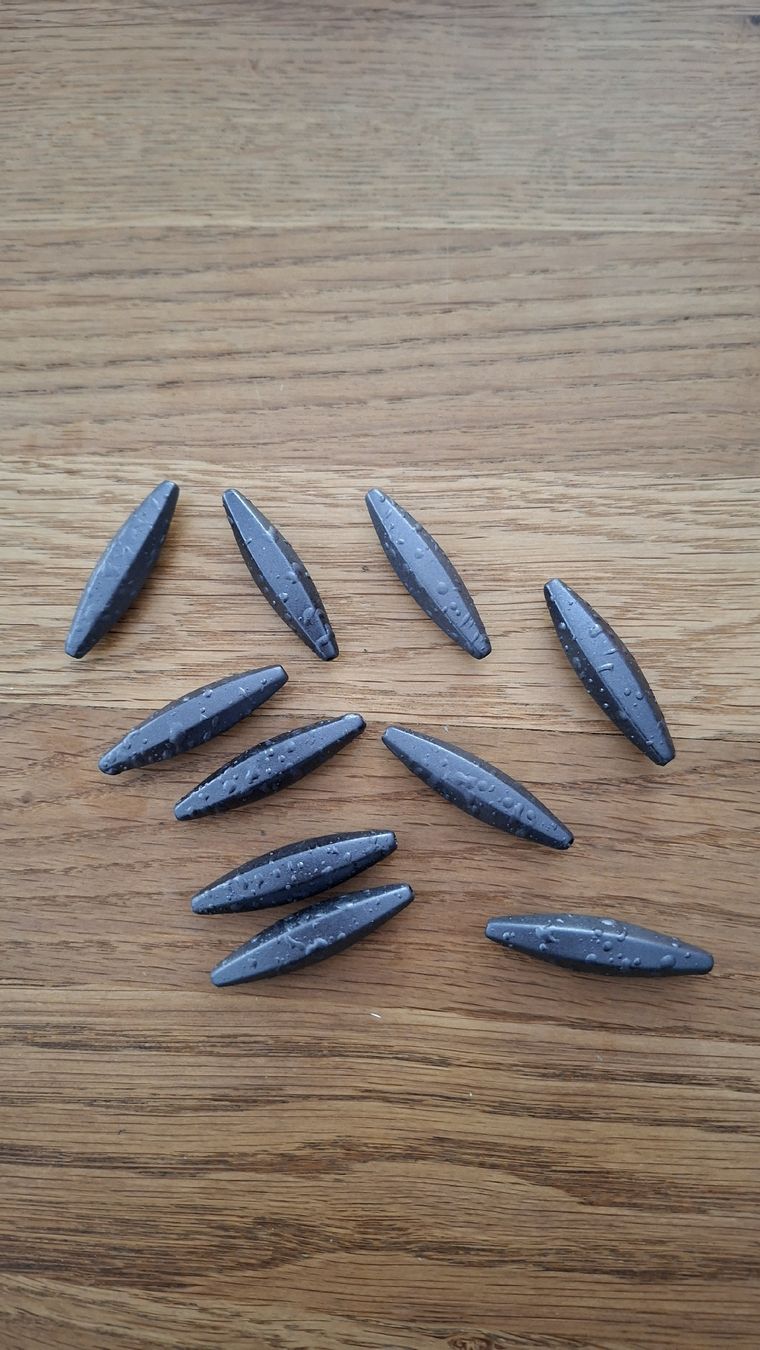 Perle (finte): 10 neue Bastelperlen mit Loch ca.4cm – Nuovo (secondo la descrizione) da Sargans venduto da blauberg